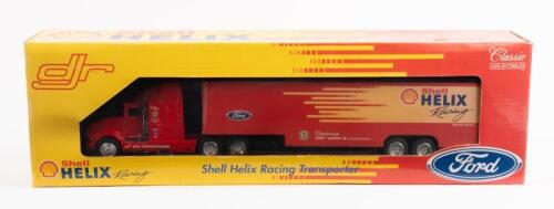 SHELL: A Classic Carlectables Shell Helix Racing Transporter, approx 34cm in length, within original box