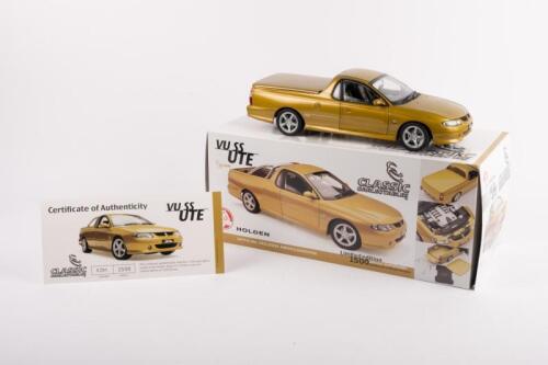 6 · HOLDEN: A Classic Carlectables, 1:18 scale, limited edition [708/1500], 2002 Holden VU SS Ute in Hyper colour