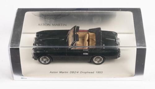 ASTON MARTIN: A Spark Models, possibly 1:43 scale 1953 Aston Martin DB2/4 Drophead in BRG with tan interior in original box
