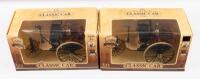 CLASSIC CAR: Two Classic Car 1:12 scale 1886 car models in boxes