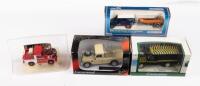 LAND ROVER: A group of four Land Rover models, including two by Cararama, and two by Corgi