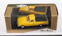 XY UTE: A 1:43 scale model by Caldecott Miniature Models of a 1971 Ford XY Falcon ute&nbsp;in yellow, boxed