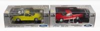 XR8 UTES: Two 1:43 scale Classic Carlectables Ford Falcon XR8 utes including BA ute in Citric Acid, AU ute in Venom Red, boxed with COAs