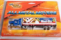 TRACK STARS: A group of four approximately 1:64 scale Track Stars 'All Metal Movers' model trucks with various advertising including Weet-Bix, Pura Milk and others, boxed - 2