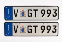 Victorian&nbsp;Euro Plates |&nbsp; &nbsp;V GT 993