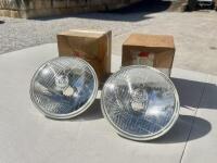 LUCAS: A pair of Lucas NOS 7" headlight units [Location: Sydney]