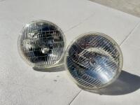 LUCAS: A pair of Lucas NOS 7" sealed beam headlight units [Location: Sydney]
