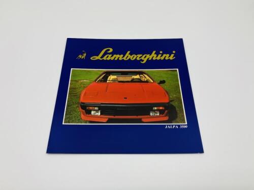 LAMBORGHINI: A sales brochure for the Jalpa [Location: Sydney]
