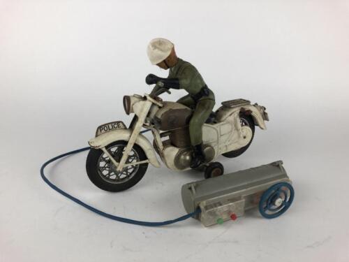 POLICE: Large remote control racing bike, 35 cms, made in Japan