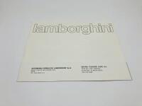 LAMBORGHINI: A sales brochure covering the Espada & Jarama [Location: Sydney] - 2