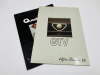 ALFA ROMEO: A sales brochure for the GTV6 together with a copy of Quadrifoglio magazine [Location: Sydney]