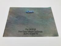 JAGUAR: A Sales Brochure for the XJ6/XJ12 3.4, 4.2 & 5.3 Saloon [Location: Sydney]