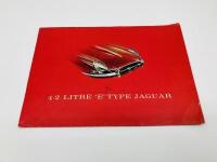 JAGUAR: A Sales Brochure for the E-Type 4.2 litre Series 1 [Location: Sydney]