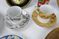 PORCELAIN: A collection of porcelain and a Chinese enamel brush pot - 4