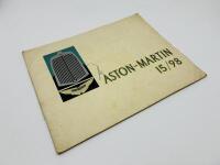 ASTON MARTIN: A pair of Sales Brochures for the 15/98 2-litre model, plus a road test article from a 1938 issue of The Motor [Location: Sydney] - 2