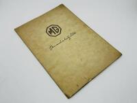 MG: A pair of Sales Brochures for the VA and SA models [Location: Sydney] - 2