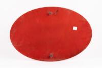 SIGN: An enamel oval shaped metal sign used by Hamilton Porsche to promote their support for the Melbourne 1996 Olympic bid, 45cm high, 30cm wide - 3