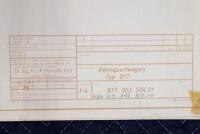 PORSCHE 917: A very large 1971 dated designated 'Rennsportwagen Typ 917' blueprint diagram of Porsche 917 mechanicals, numbered '917.003.501.01' to lower right corner and written in pencil also '917.003.507.10' - 4