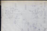PORSCHE 906: A very large, 1966 dated, designated Porsche 906 - front axle&nbsp;with steering and brake assembly 1:1 scale blueprint diagram, with number '906.340.011.00' noted lower right corner, - 9