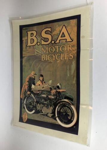 BSA: One BSA Motor Bicycles Large Laminated Poster