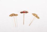 PORSCHE PINS: Three Porsche Automobile Sports Car Lapel Stick Pins by Badge'rs - 2