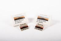 BOXSTER: Four 'On My Way To The Boxster' Lapel badges, two un-packaged, two still in original packaging
