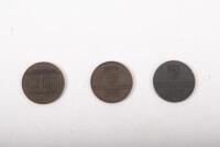 PORSCHE CALENDAR COINS: Three Porsche Calendar Coins including a 1985 959 Porsche coin, 1988 Indy and 1991 911 turbo - 2