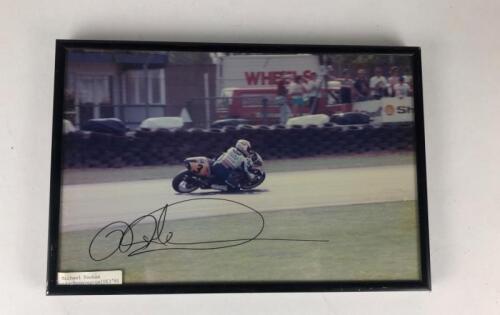 DOOHAN: One Mick Doohan signed Photo Black Framed under Glass
