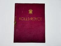 ROLLS-ROYCE: A Sales Brochure for the Phantom II [Location: Sydney]