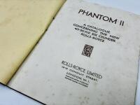ROLLS-ROYCE: A Sales Brochure for the Phantom II [Location: Sydney] - 2
