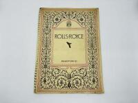 ROLLS-ROYCE: A Sales Brochure for the Phantom III [Location: Sydney]