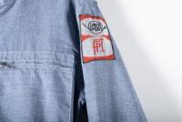 RACING SUIT: A Linea Sport racing suit used by Alan Hamilton, two cloth patches to right shoulder, one patch to left shoulder, size 52 - 4