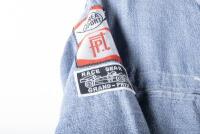 RACING SUIT: A Linea Sport racing suit used by Alan Hamilton, two cloth patches to right shoulder, one patch to left shoulder, size 52 - 5