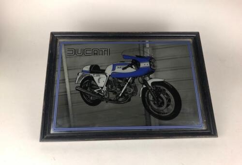 DUCATI: One original Ducati 900 SS 1975 Mirror. Black frame, 48.5 x 33.5cm