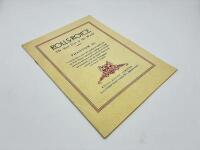 ROLLS-ROYCE: A copy of the March 1937 issue of the Rolls-Royce Bulletin, together with period road tests for various models including the Phantom III [Location: Sydney] - 2