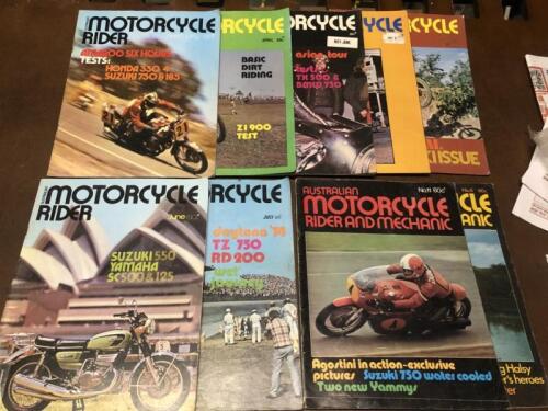 MAGAZINE: Seven miscellaneous issues of Motorcycle Rider Magazine, Two Australian Motorcycle Rider and Mechanic Magazine