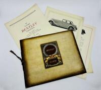 BENTLEY: A Sales Brochure for the 3 &frac12; Litre model range, together with a period road test from The Autocar of the 4 &frac12; Litre and a quantity of three double-sided brochures for various models [Location: Sydney]