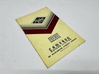RILEY: A Sales Brochure for the 12 and 16 models, together with a Brochure for the annual model lineup and a Cameron Motors Limited Brochure [Location: Sydney] - 10