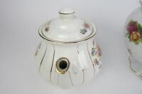 PORCELAIN: A Sadler teapot and Royal Albert &lsquo;Old Country Roses&rsquo; potpourri bowl - 6