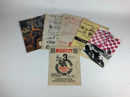 RACING: Six racing programs 1980s including Pirelli 3 Hour signed by Denis Neil