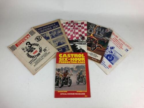 RACING: Six racing programs 1970/80s