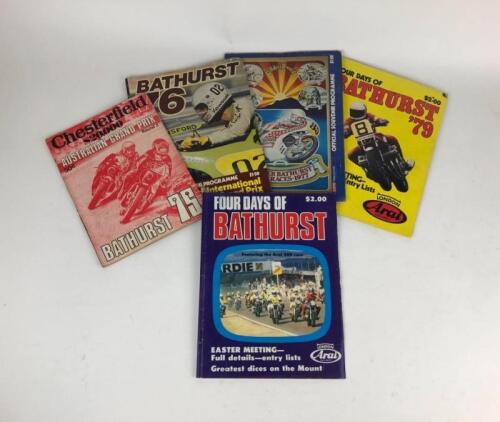 RACING: Five racing programs Bathurst 1975/76/77/79/80