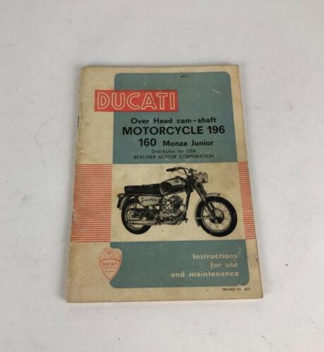 DUCATI: One original Ducati 160 Monza Junior 1965 Maintenance Manual