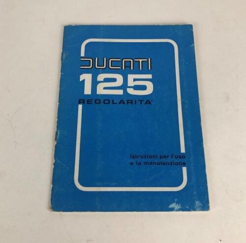 DUCATI: One original Ducati 125 Regolarita 1975 Scrambler Maintenance Manual
