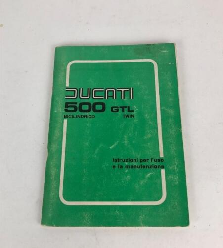 DUCATI: One original Ducati 500 GTL Twin Maintenance Manual 1976 (Double Cover)