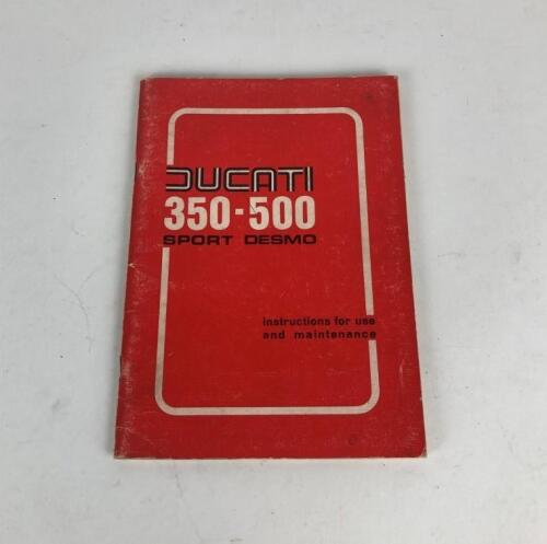 DUCATI: One original Ducati 500 Sport Desmo 1977 Maintenance Manual