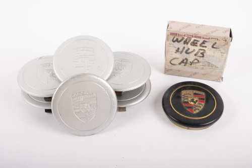 WHEEL CAPS: A set of four Porsche early Fuchs centre wheel caps