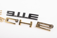 BADGES: A set of Porsche 911 E, engine lid badges - 2