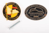 PORSCHE CLUB BADGES: Two Porsche club badges