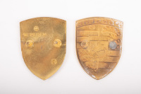 PORSCHE BADGES: Two Porsche crest bonnet badges - 2